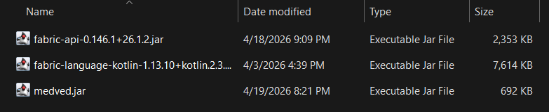 All required mods installed